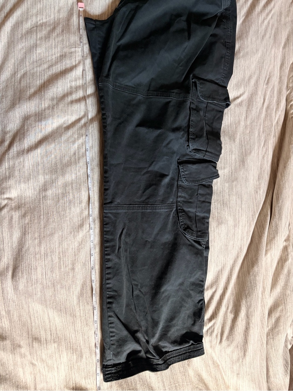 Abercrombie & Fitch Black Wide Leg Cargo Pants - Picture 10 of 10